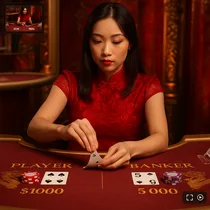 Slotuna - Live Baccarat - Tiešraides Kazino Studija